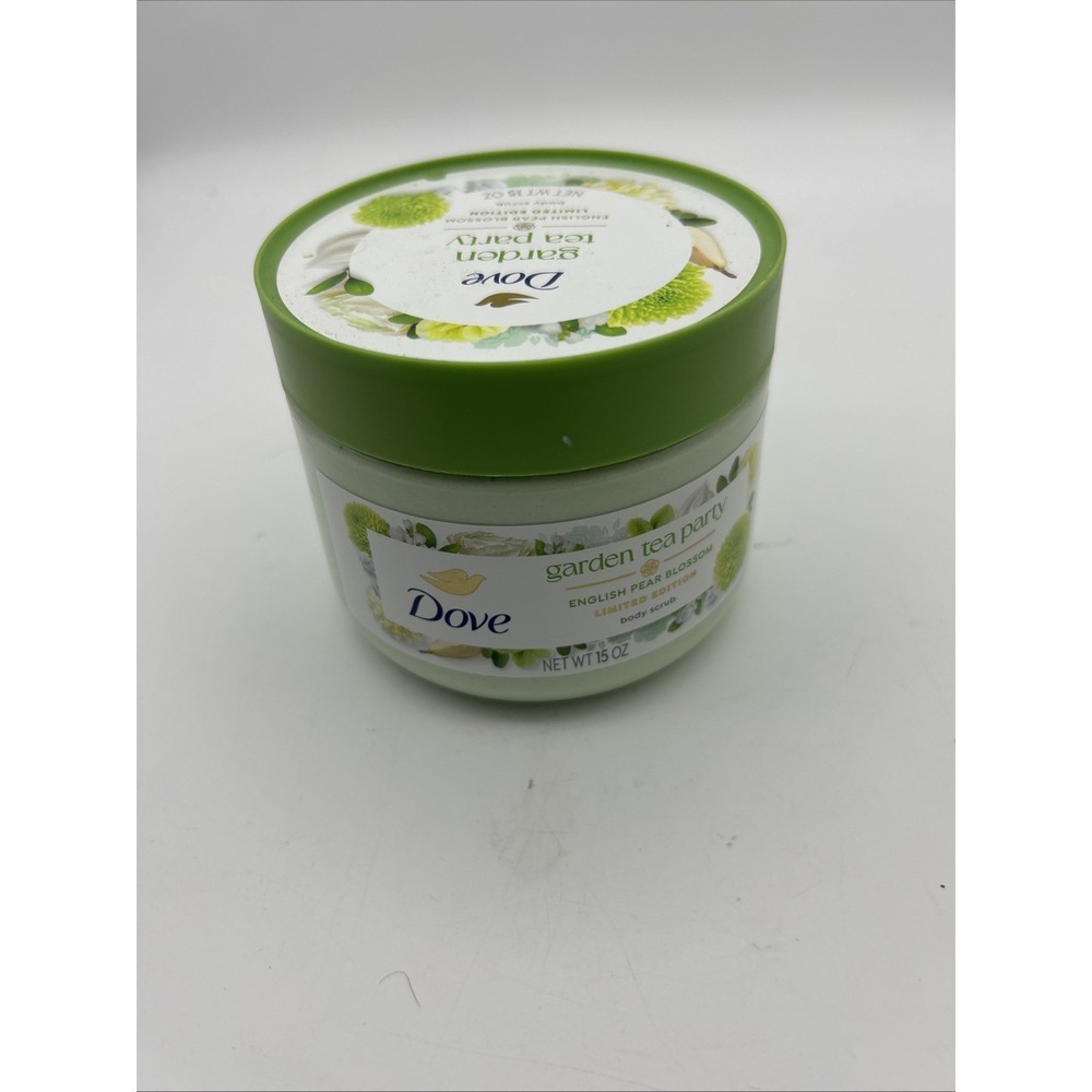 Dove Garden Tea Party English Pear Blossom Body Scrub – Limited Edition – 15 oz